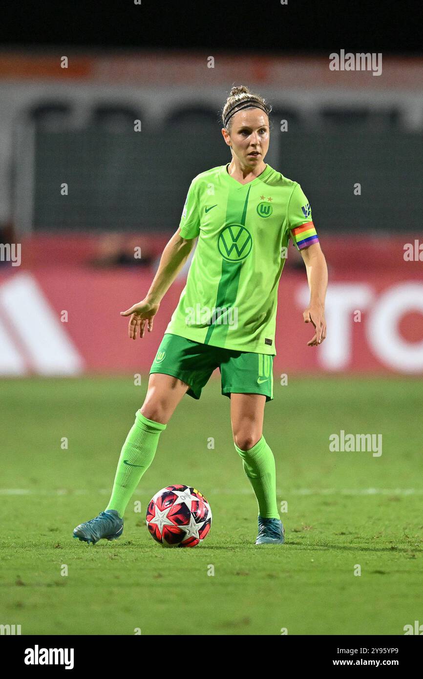 8. Oktober 2024, Stadio Tre Fontane, Roma, Italien; UEFA Champions League Frauenfußball; Roma gegen Wolfsburg; Svenja Huth aus Wolfsburg Stockfoto