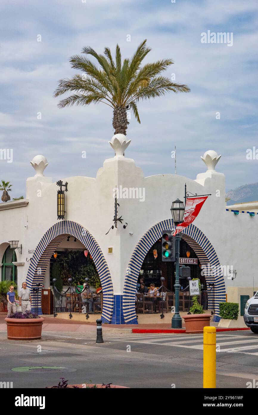 Augie's Mexican Restaurant, 700 State Street, Santa Barbara, Kalifornien. Santa Barbara, Kalifornien. Stockfoto