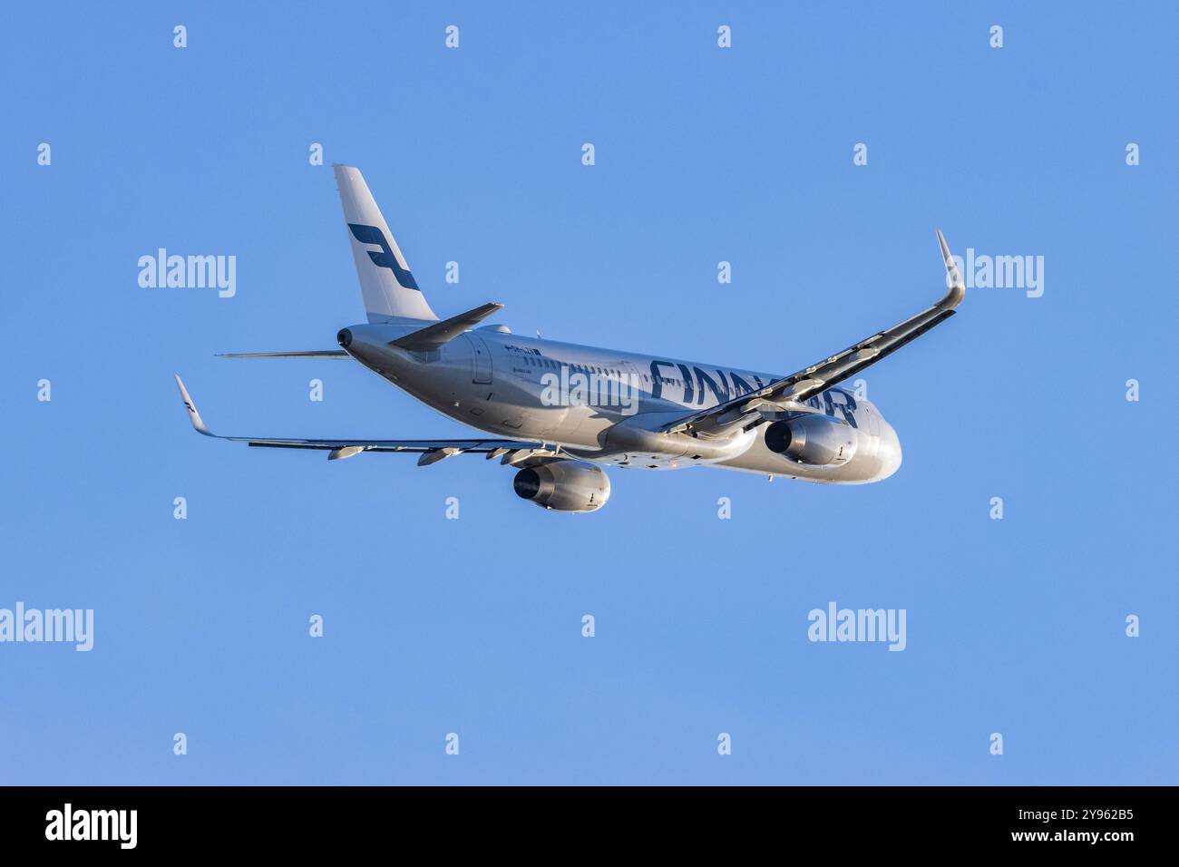 Suomeksi ||| auf Englisch Stockfoto