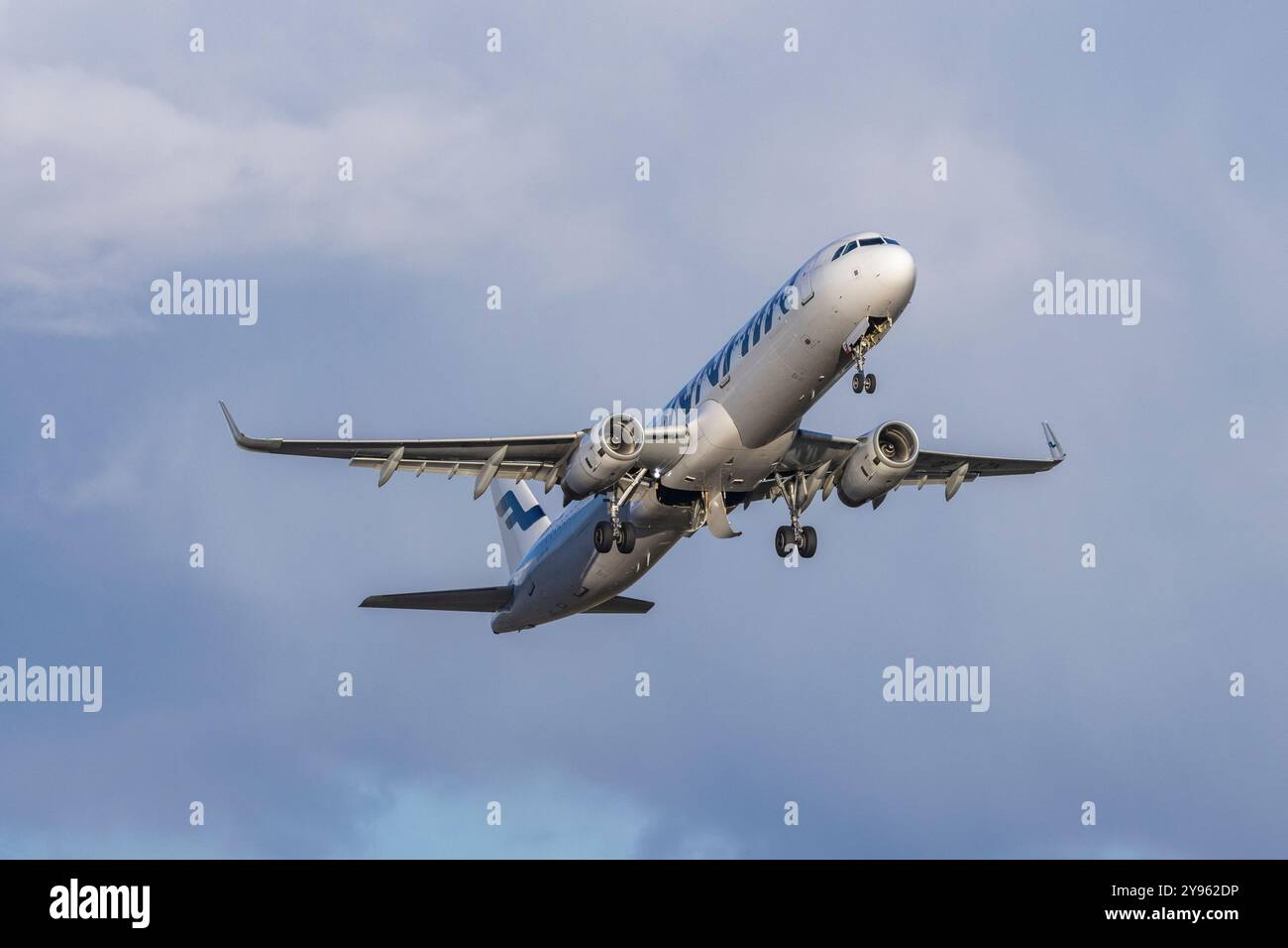 Suomeksi ||| auf Englisch Stockfoto