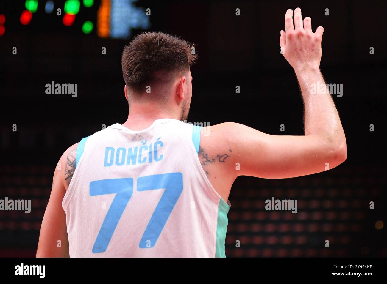 Luka Doncic (Slowenien). FIBA Olympisches Qualifikationsturnier. Piräus 2024. Stockfoto