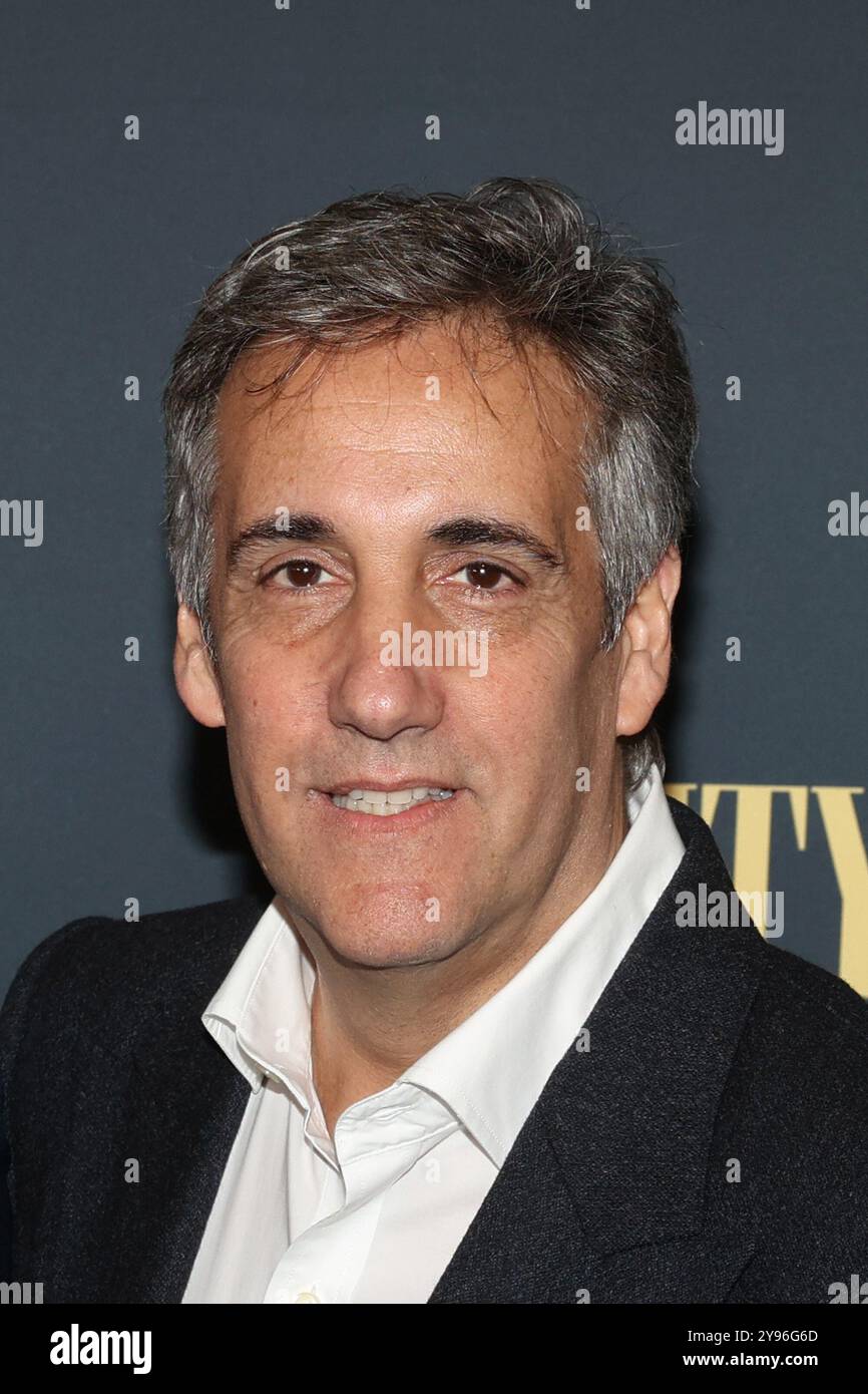 Ny. Oktober 2024. Michael Cohen at Arrivals for THE APPRENTICE New York Premiere Screening, DGA New York Theater, New York, NY, 08. Oktober 2024. Quelle: Manoli Figetakis/Everett Collection/Alamy Live News Stockfoto