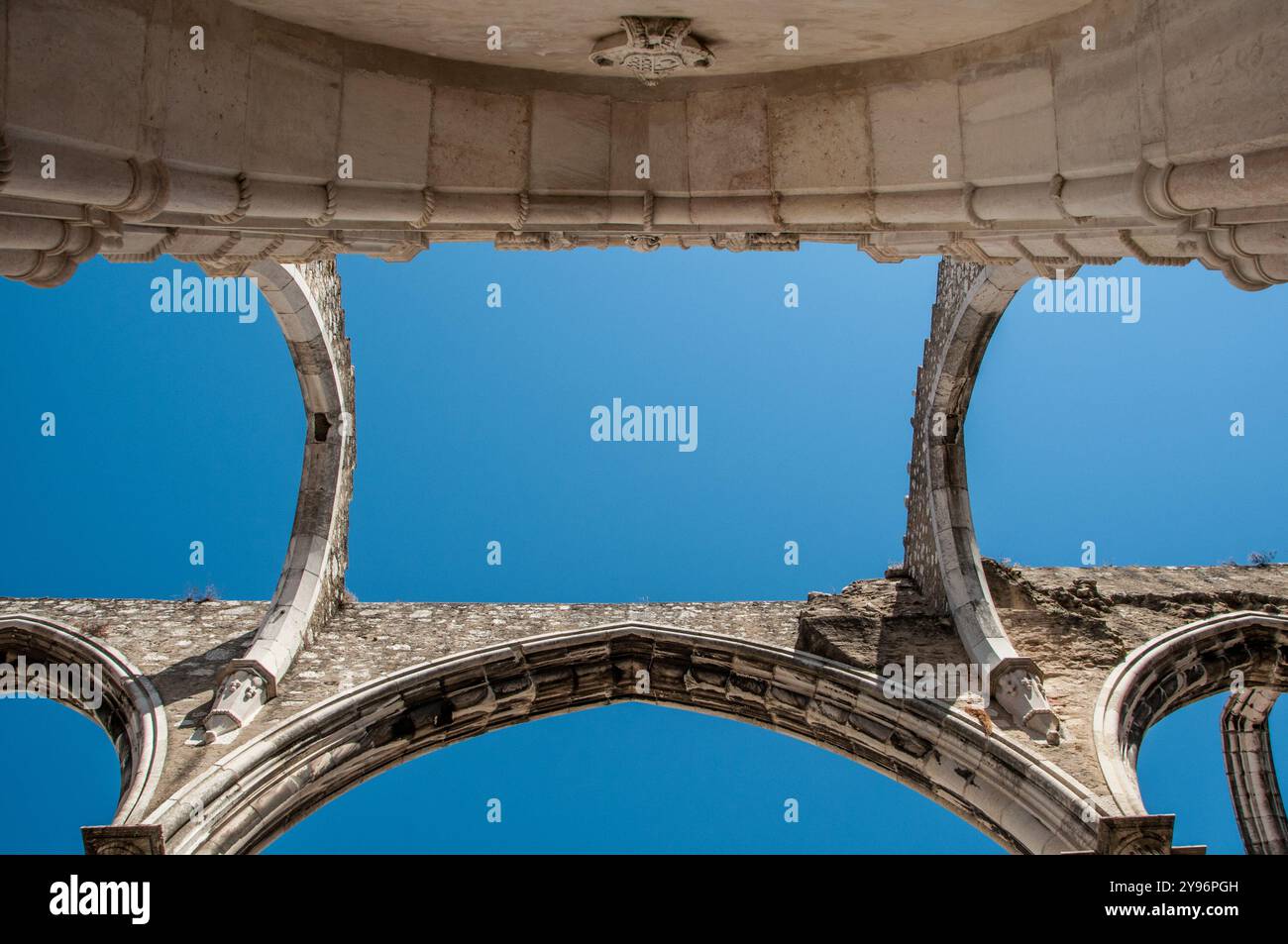 Ruinen von Igreja do Carmo, Lissabon, Portugal Stockfoto