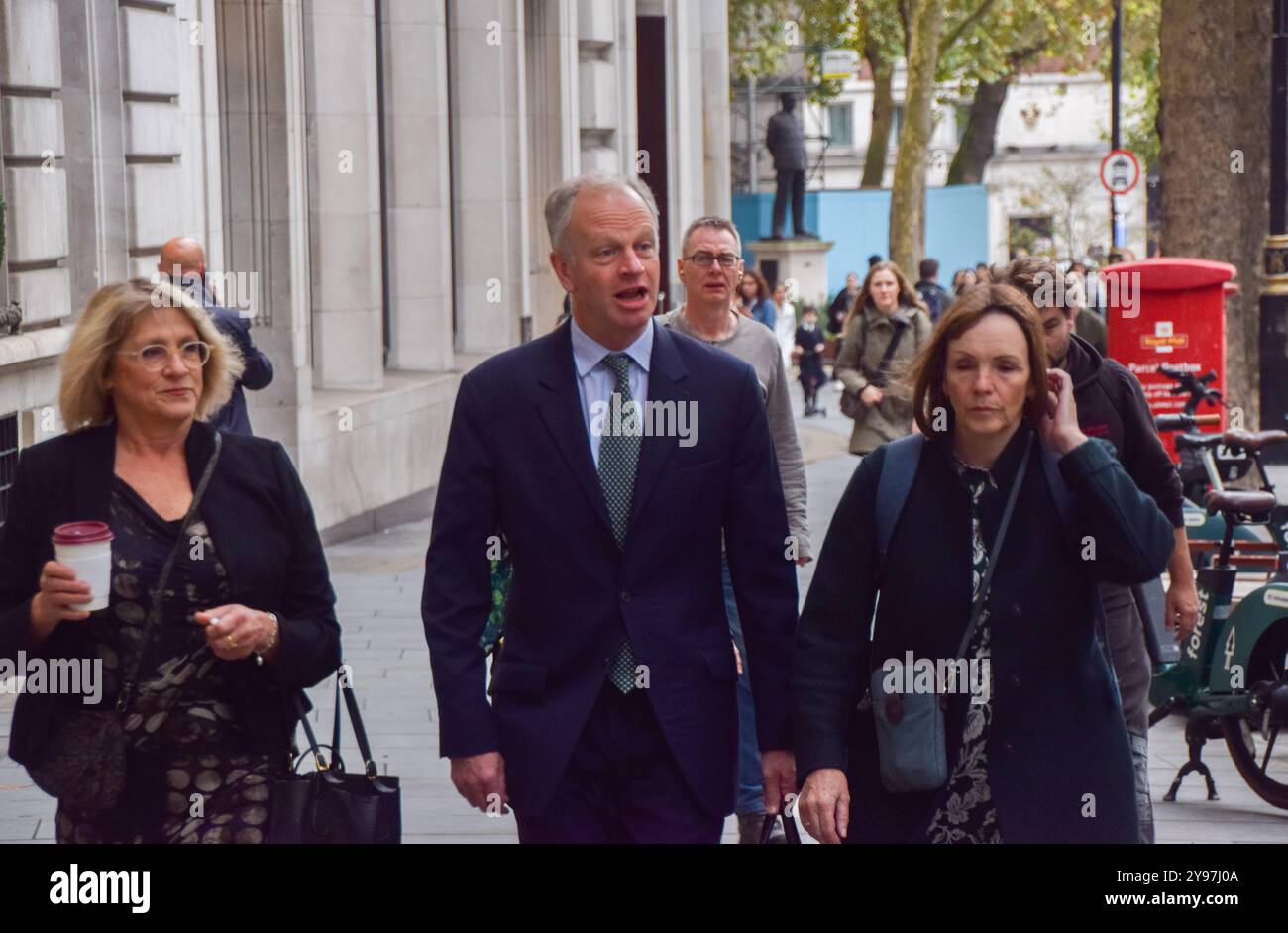 London, Großbritannien. Oktober 2024. Nick Read, CEO von Post Office Limited, kommt bei Aldwych House an, während die IT-Untersuchung von Post Office Horizon fortgesetzt wird. Quelle: Vuk Valcic/Alamy Live News Stockfoto