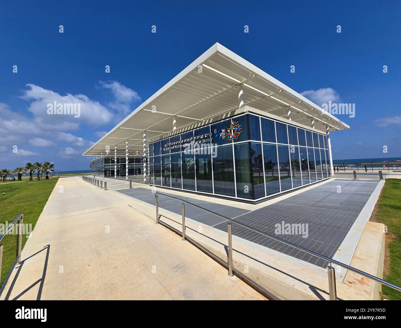 Das Marine Sports Community Center in Tel Aviv, Israel. Stockfoto