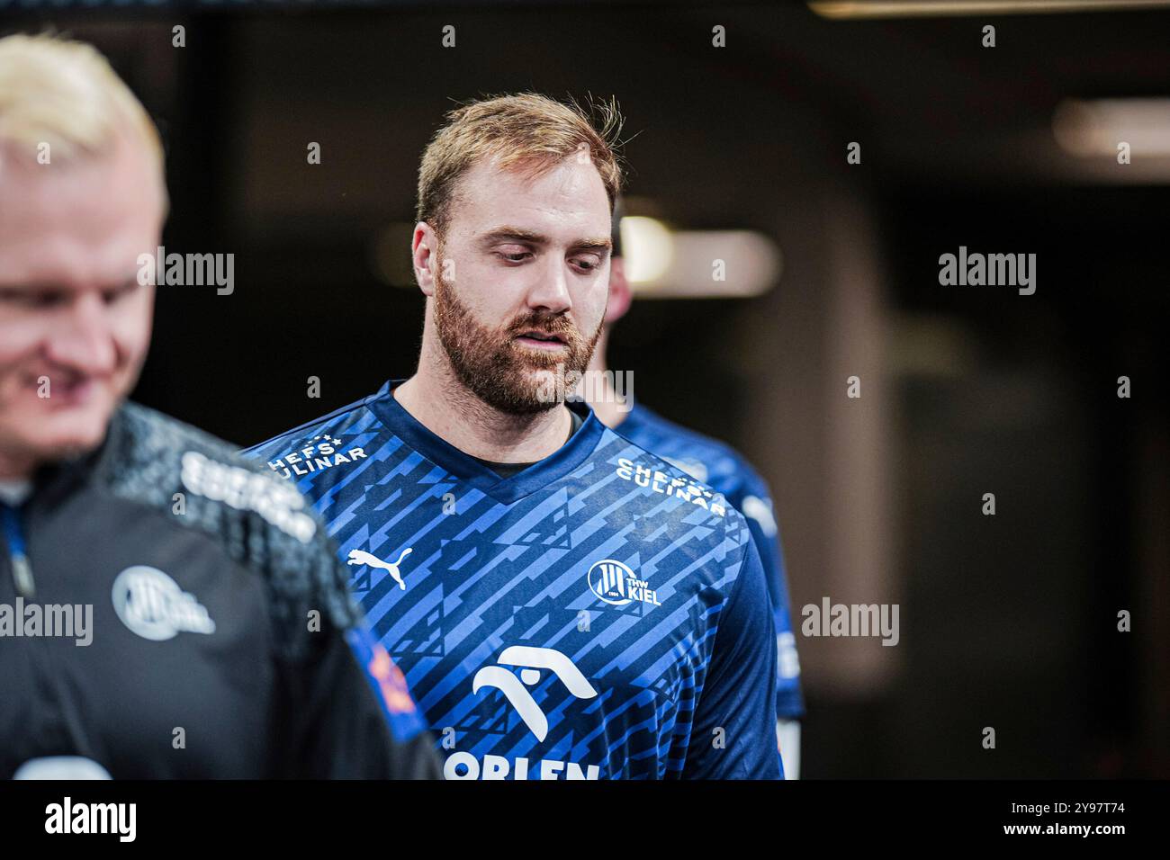 Kiel, Deutschland. Oktober 2024. Andreas Wolff (THW Kiel, #33) GER, THW Kiel vs. Bathco BM. Torrelavega, Handball, EHF European League, Spieltag 1, Saison 2024/2025, 08.10.2024 Foto: Eibner-Pressefoto/Marcel von Fehrn Credit: dpa/Alamy Live News Stockfoto