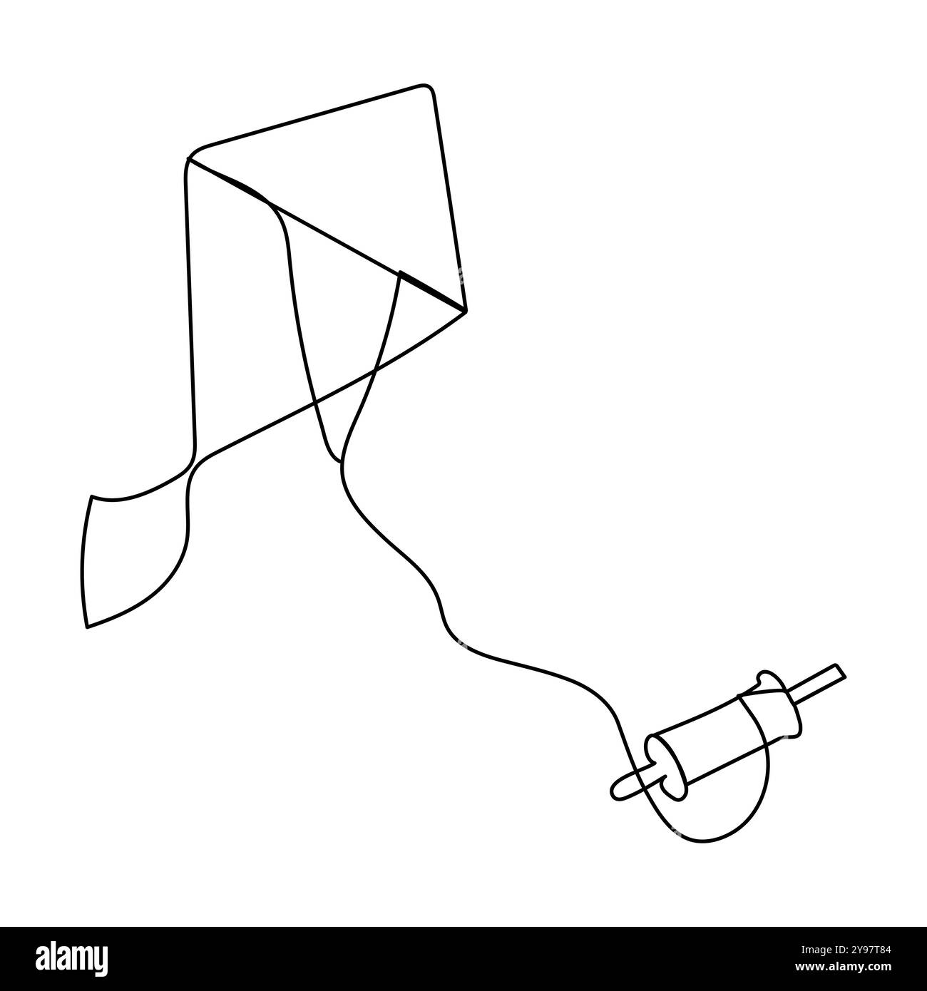 Glückliche makar sankranti Makar sankranti Feier mit Drachen Design Vektor Illustration Eines klassischen roten Drachen mit einem blauen Schwanz und gelben Bögen Stock Vektor