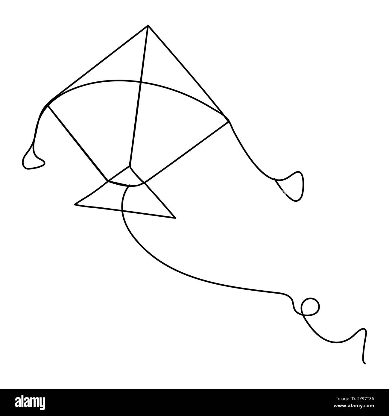 Glückliche makar sankranti Makar sankranti Feier mit Drachen Design Vektor Illustration Eines klassischen roten Drachen mit einem blauen Schwanz und gelben Bögen Stock Vektor