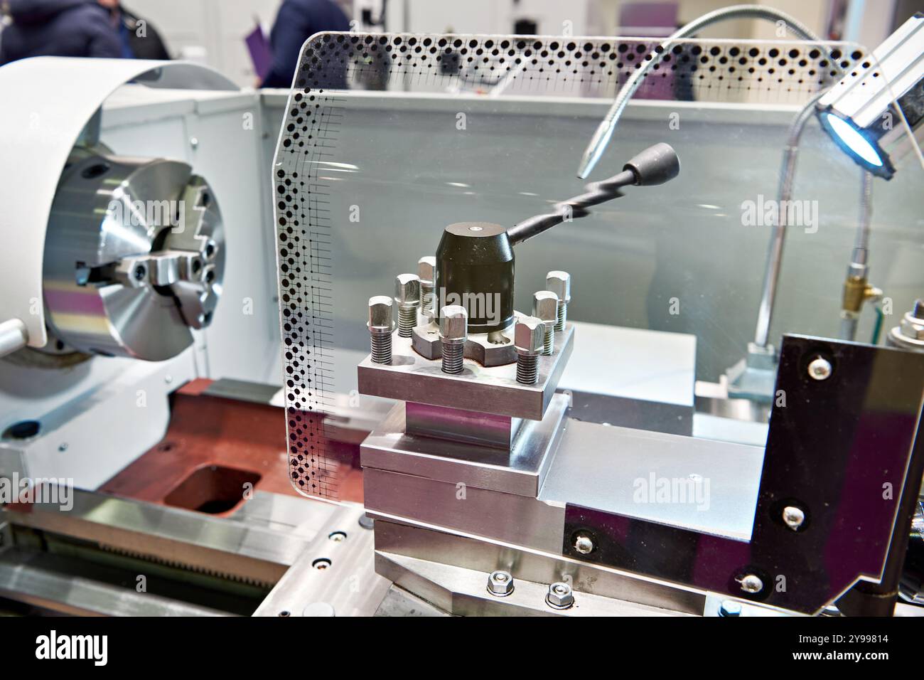 Drehspindel zur Unterstützung der Metallindustrie Stockfoto