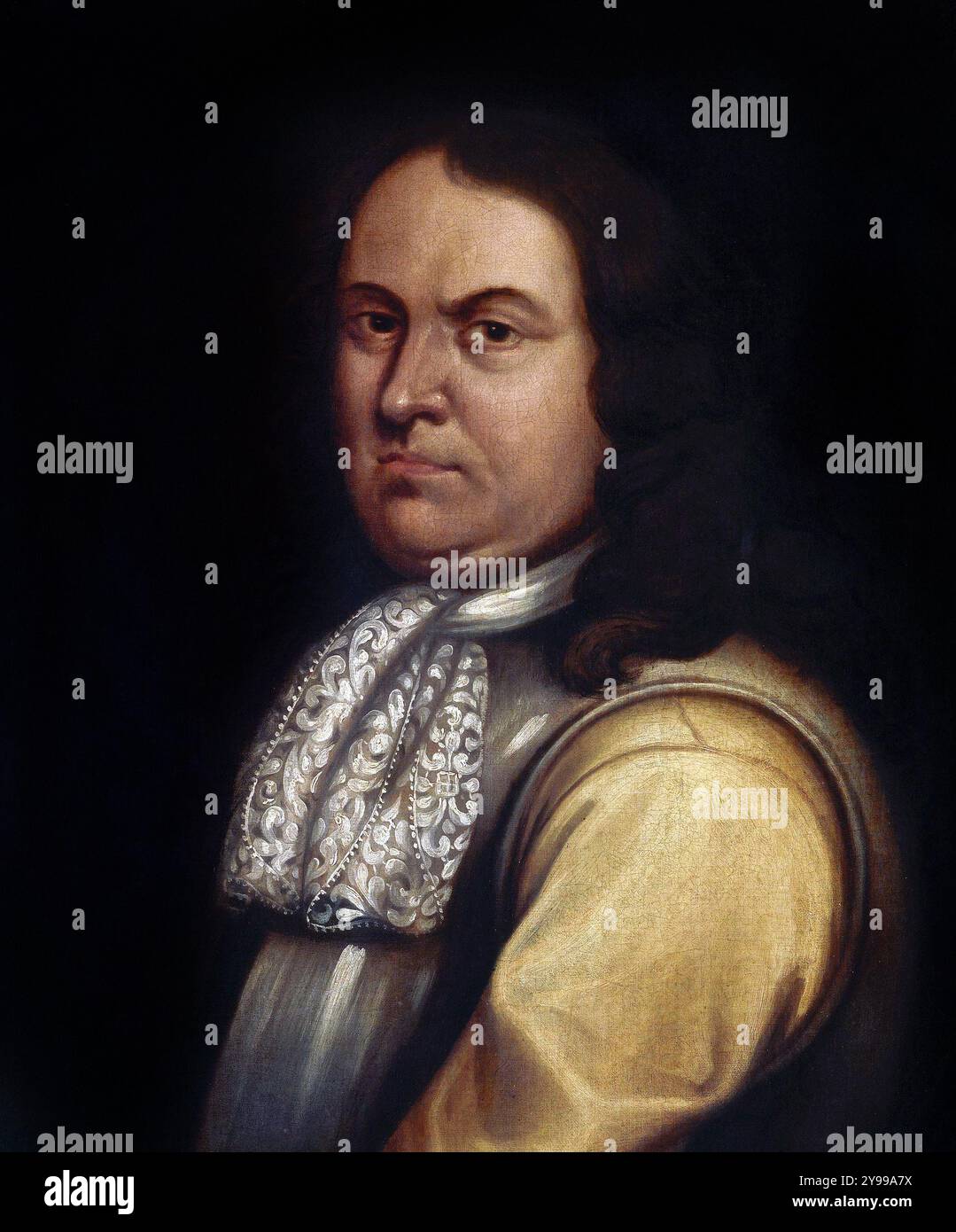 Robert Blake. Porträt des englischen Admiral, General at Sea Robert Blake (1598–1657), anonym, Öl auf Leinwand, 17. Jahrhundert Stockfoto