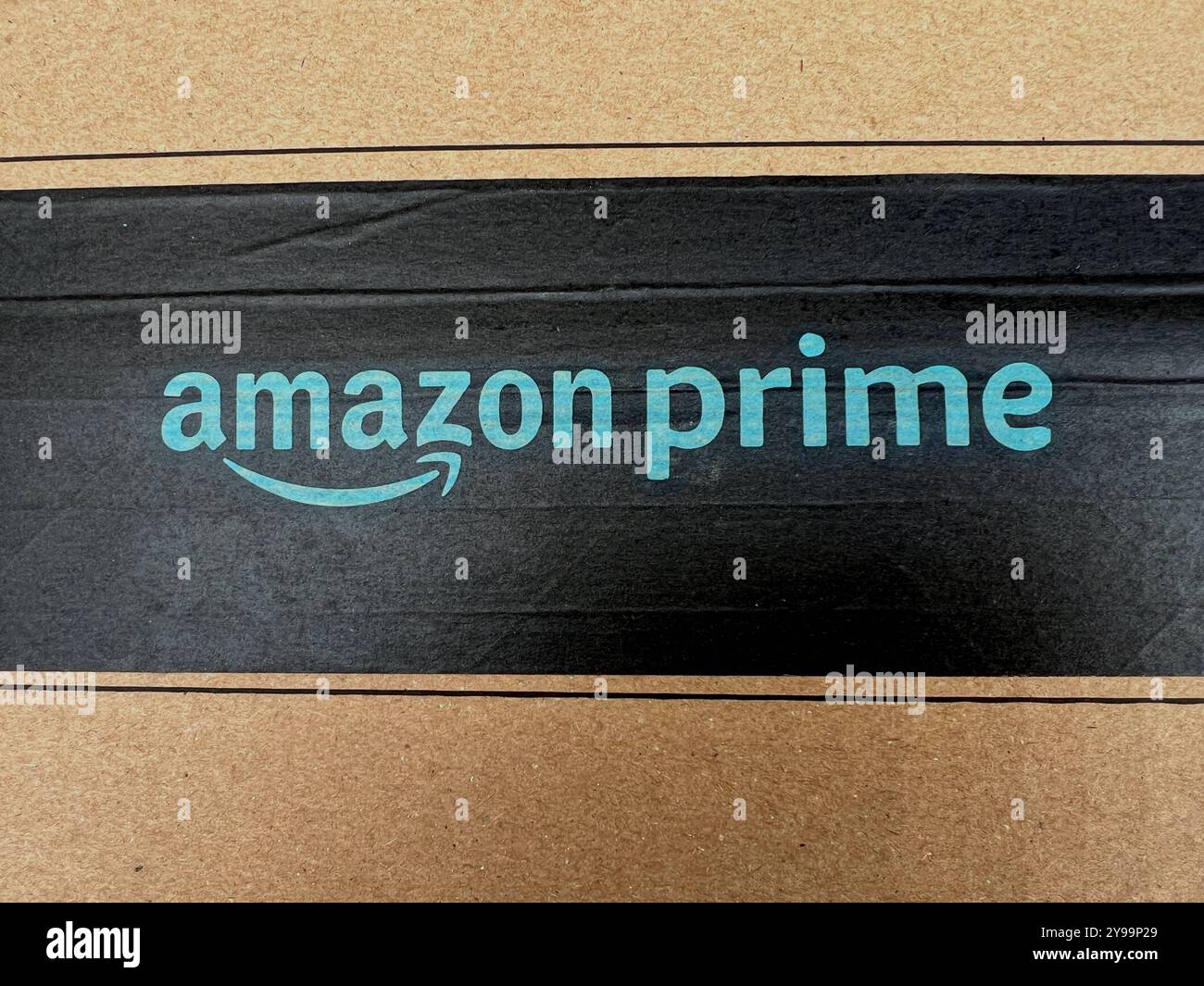 amazon Prime Paket Nahaufnahme *** amazon Prime Paket Nahaufnahme Copyright: Xmix1pressx Stockfoto