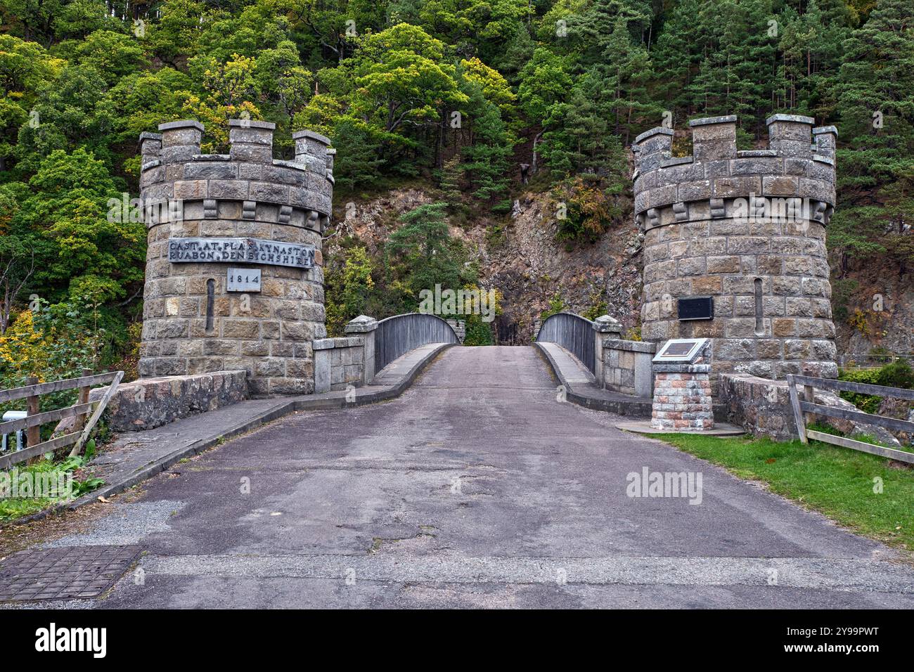 Craigellachie Bridge Schottland Stockfoto