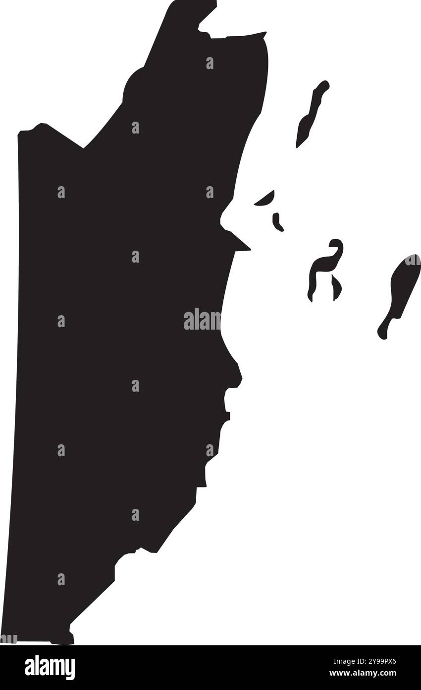 Belize Map Illustration Symbol Element Design Stock Vektor