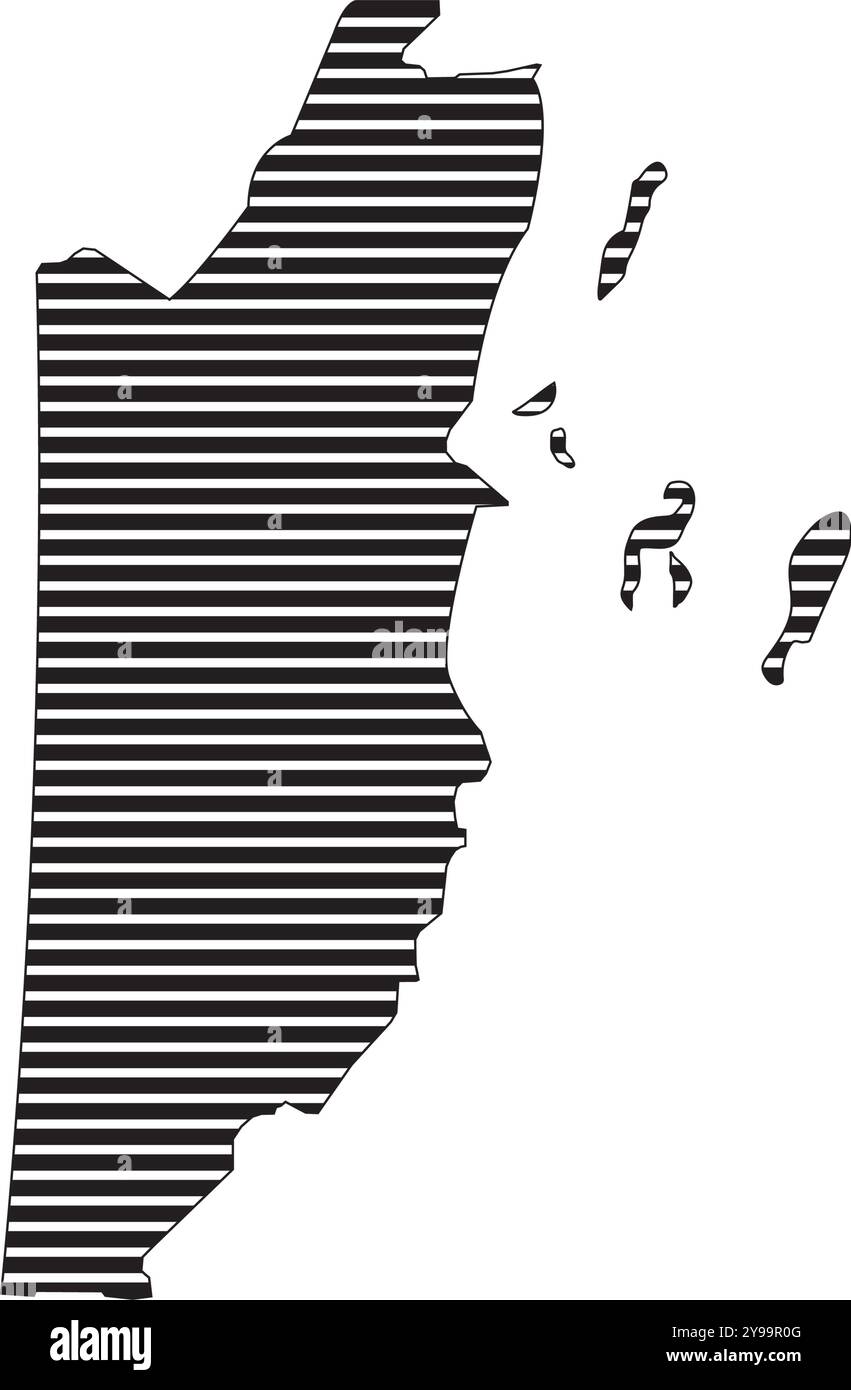 Belize Map Illustration Symbol Element Design Stock Vektor