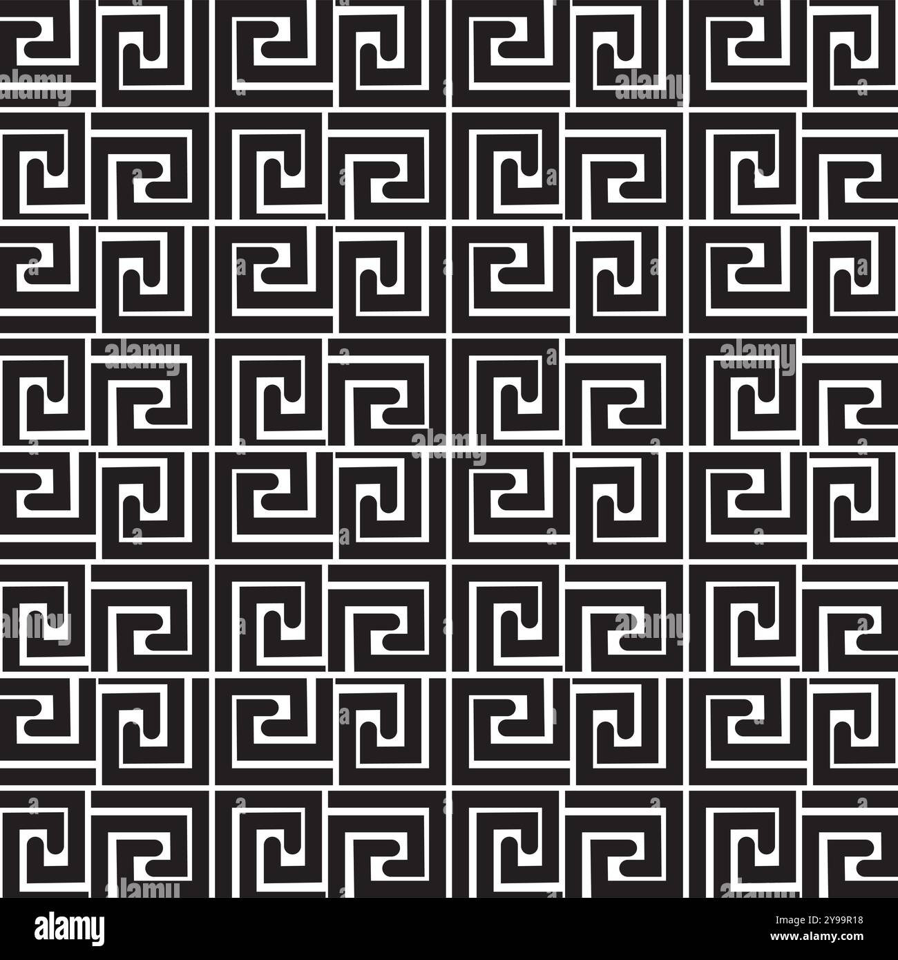 Geometrische Linien. Nahtloses abstraktes Muster mit antiken griechischen Motiven. Abstrakter Hintergrund für Stoff, Mode, Keramik. Stock Vektor