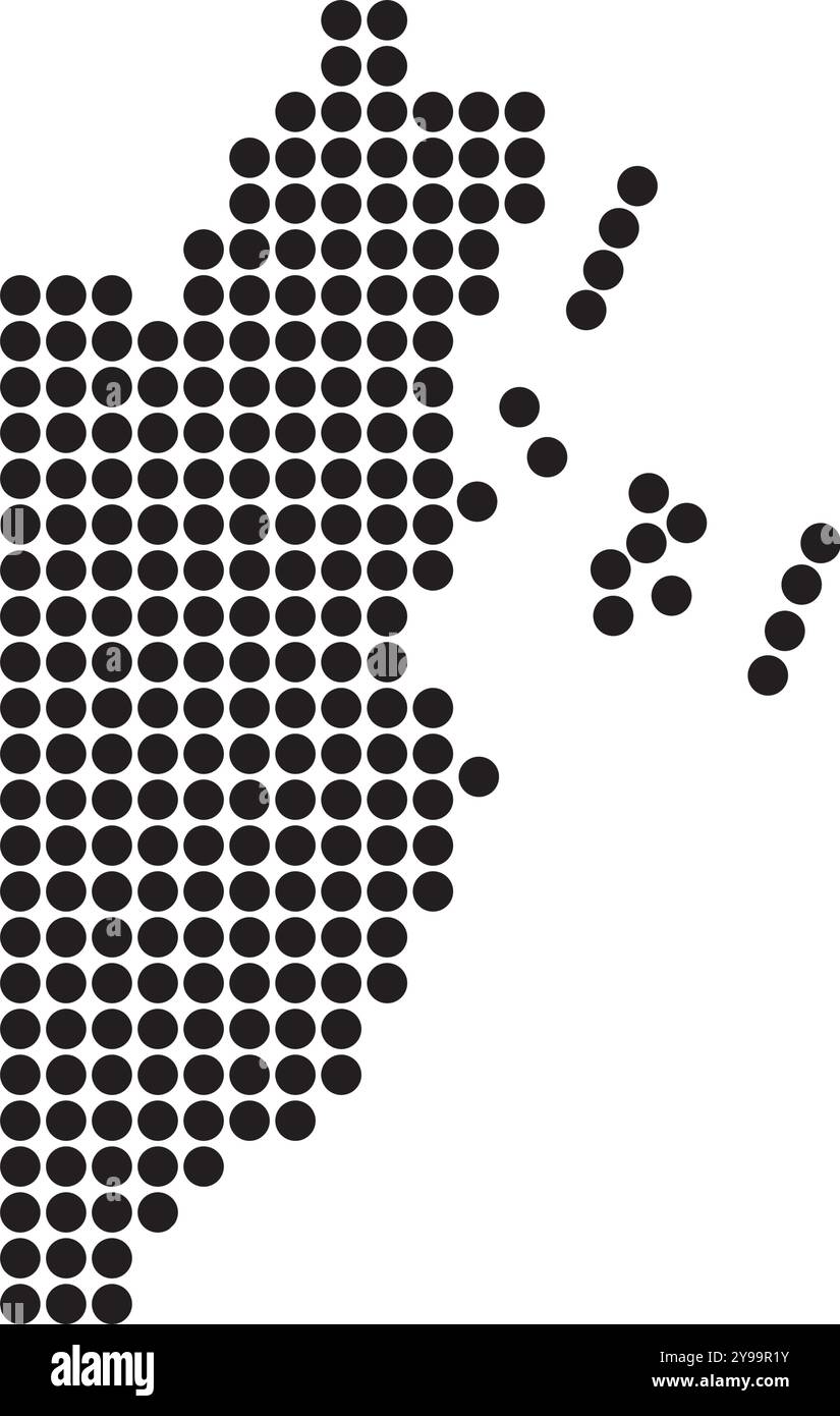 Belize Map Illustration Symbol Element Design Stock Vektor