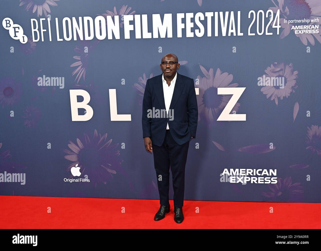 LONDON, GROSSBRITANNIEN. Oktober 2024. Edward Enninful nimmt an der „Blitz“-Weltpremiere Teil – Opening Night Gala – 68. BFI London Film Festival in London, Großbritannien. (Foto von 李世惠/siehe Li/Picture Capital) Credit: Siehe Li/Picture Capital/Alamy Live News Stockfoto