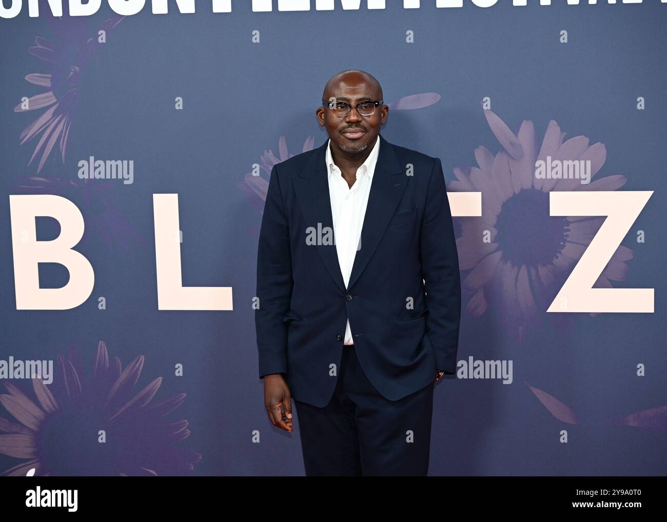 LONDON, GROSSBRITANNIEN. Oktober 2024. Edward Enninful nimmt an der „Blitz“-Weltpremiere Teil – Opening Night Gala – 68. BFI London Film Festival in London, Großbritannien. (Foto von 李世惠/siehe Li/Picture Capital) Credit: Siehe Li/Picture Capital/Alamy Live News Stockfoto