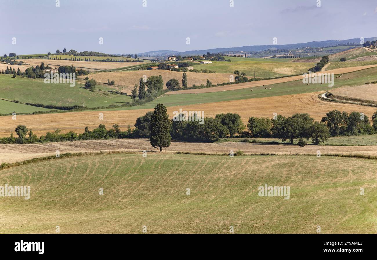 Wunderschöne toskanische Landschaft Atmosphäre. Italia Stockfoto