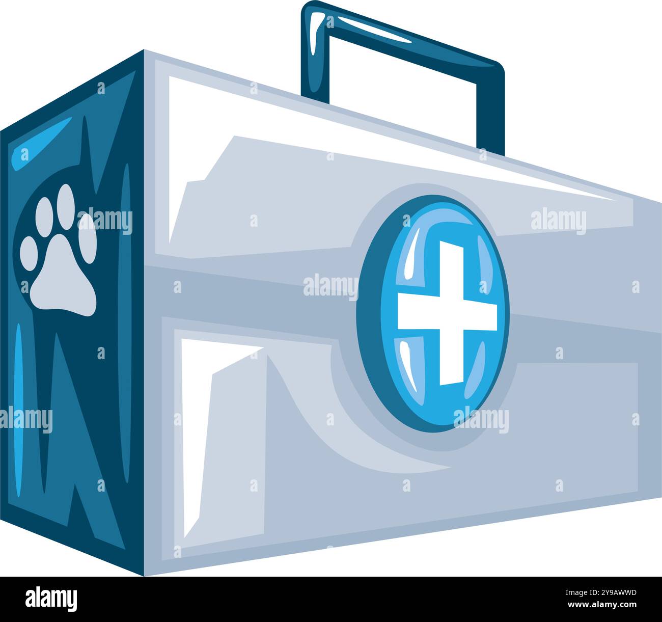 Medizinisches Kit Veterinär-Service-Tool Stock Vektor