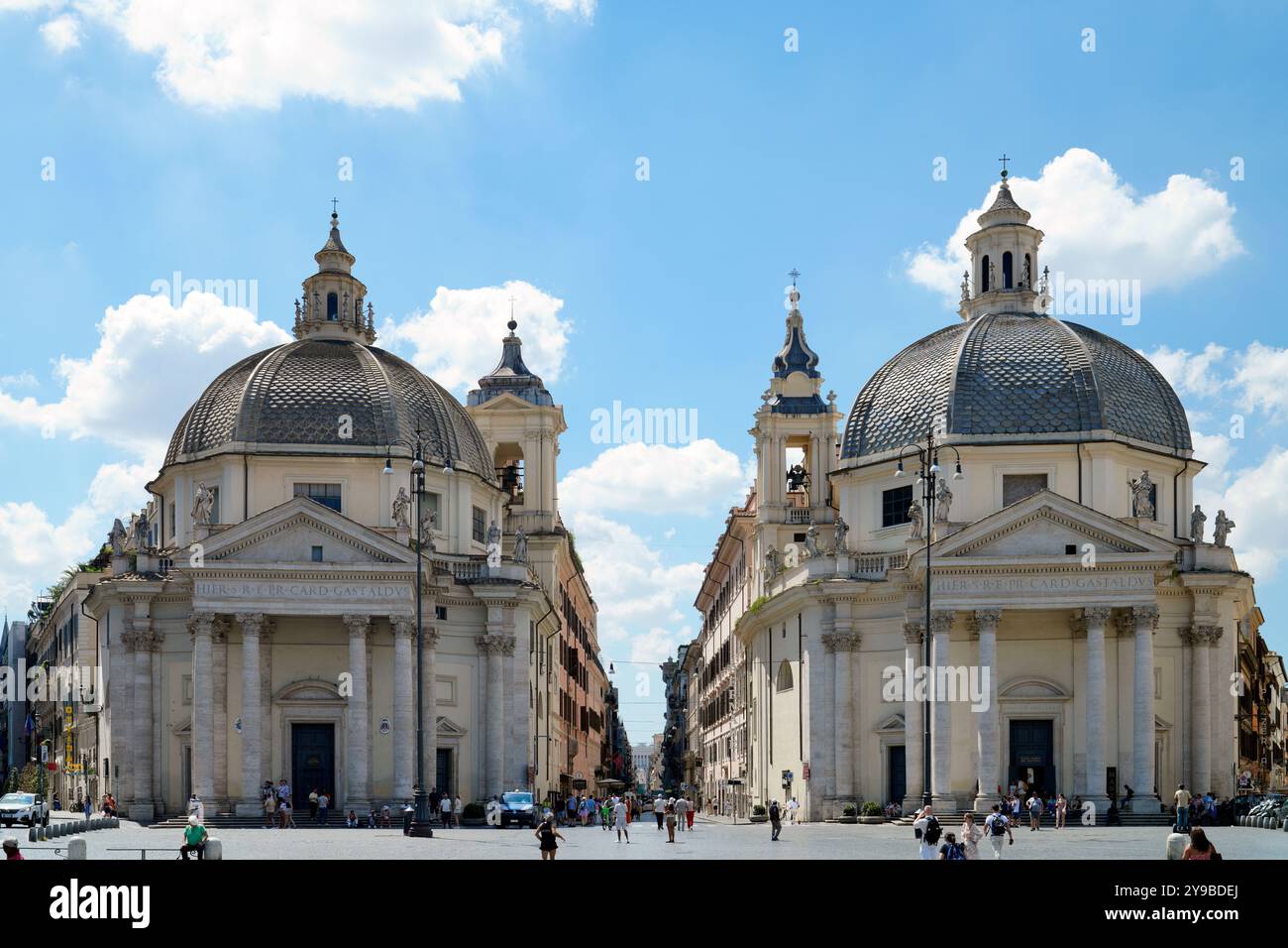 Piazza del Popolo, Rom Stockfoto