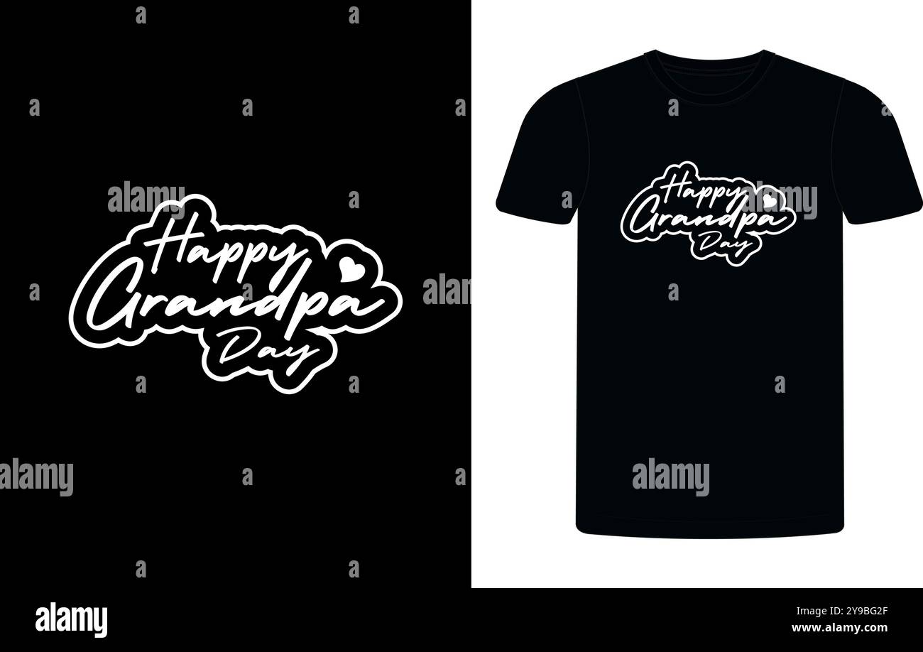 Happy Grandelters Day T-Shirt Design Vektor Grafik. Vorlage für Banner, Poster, Postkarte, T-Shirt, Becher, usw. Großelterntag, Vektor-Illustration. Stock Vektor