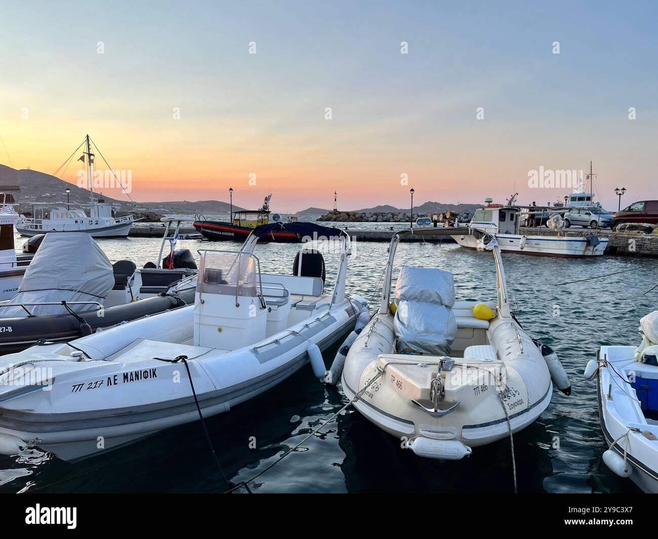 Griechische Insel - Smartphone-aufgenommenes Stockfoto