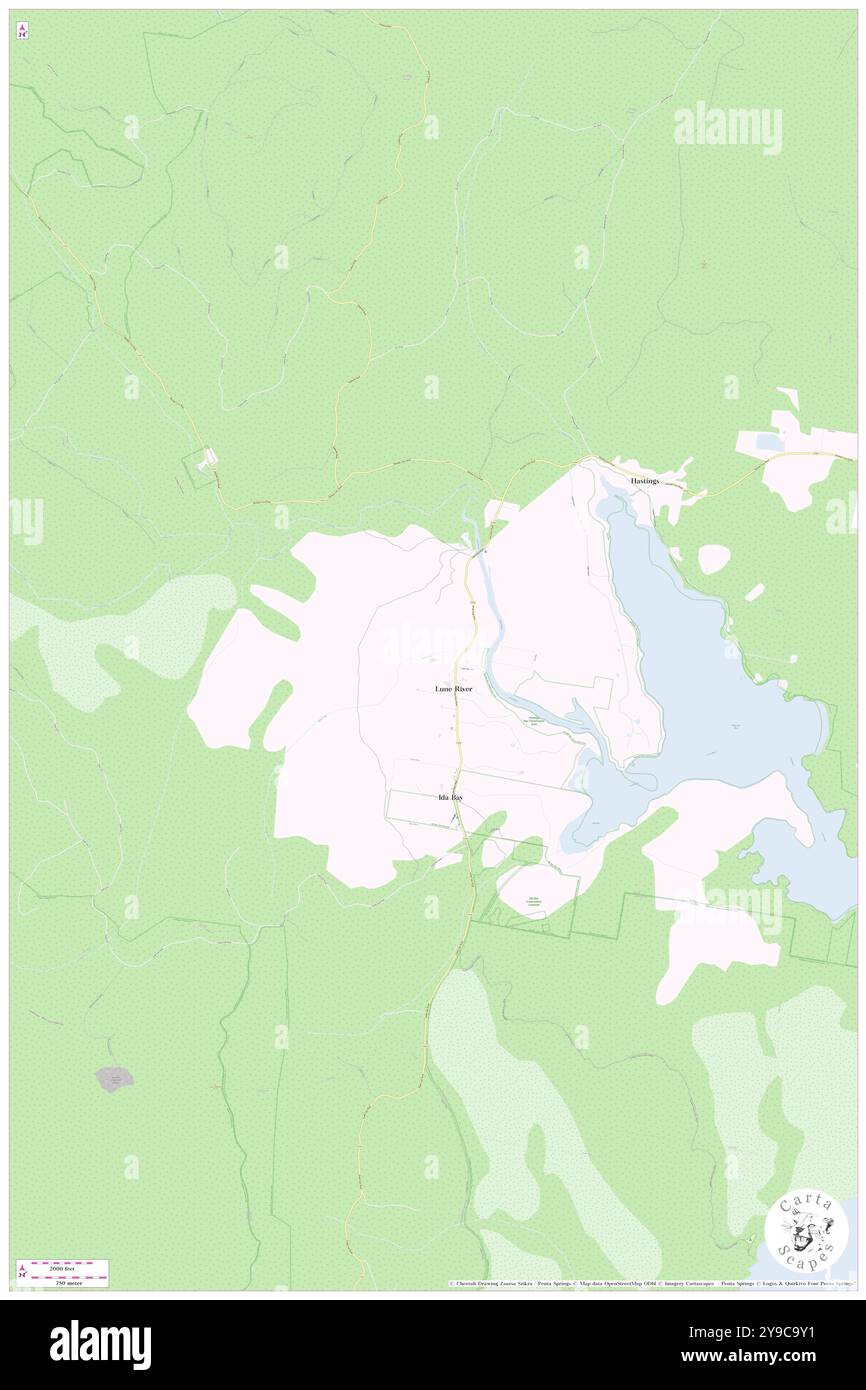 Lune River, Huon Valley, AU, Australien, Tasmanien, s 43 25' 46''', N 146 54' 3'', Karte, Cartascapes Map, veröffentlicht 2024. Erkunden Sie Cartascapes, eine Karte, die die vielfältigen Landschaften, Kulturen und Ökosysteme der Erde enthüllt. Reisen Sie durch Zeit und Raum und entdecken Sie die Verflechtungen der Vergangenheit, Gegenwart und Zukunft unseres Planeten. Stockfoto