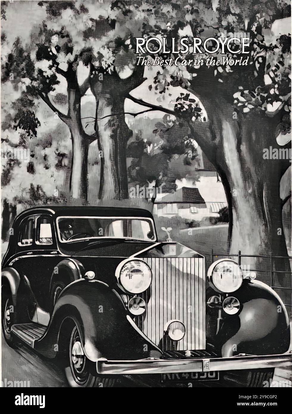 Rolls-Royce (1938) - Werbung für Vintage-Pressesysteme Stockfoto