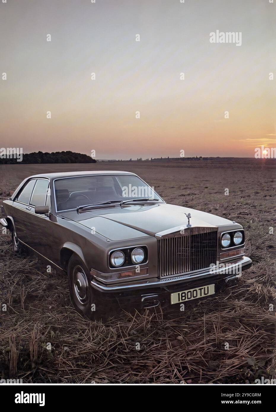 Rolls-Royce Camargue (1977) - Werbung für Vintage-Pressen Stockfoto