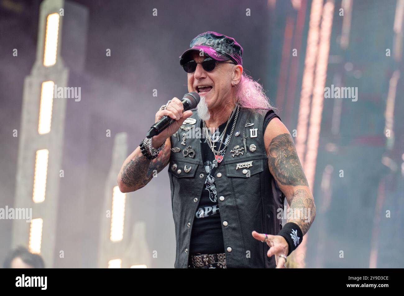 29. Juni 2024: Mark Tornillo tritt mit Accept beim Hellfest Open Air Festival in Clisson auf Stockfoto