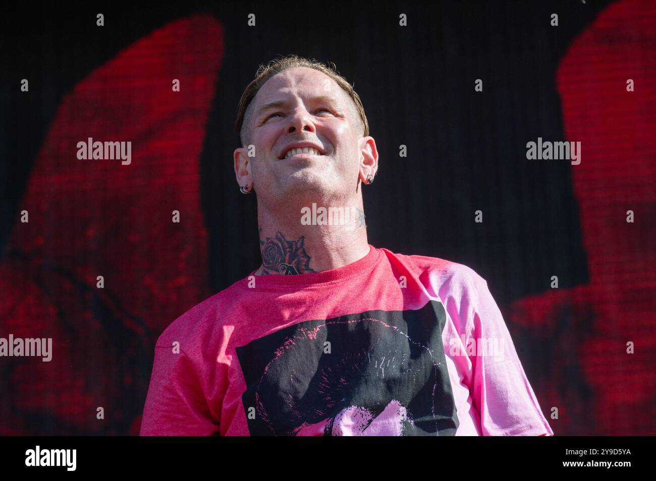 30. Juni 2024: Corey Taylor von Slipknot tritt mit seiner Soloband beim Hellfest Open Air Festival in Clisson auf Stockfoto