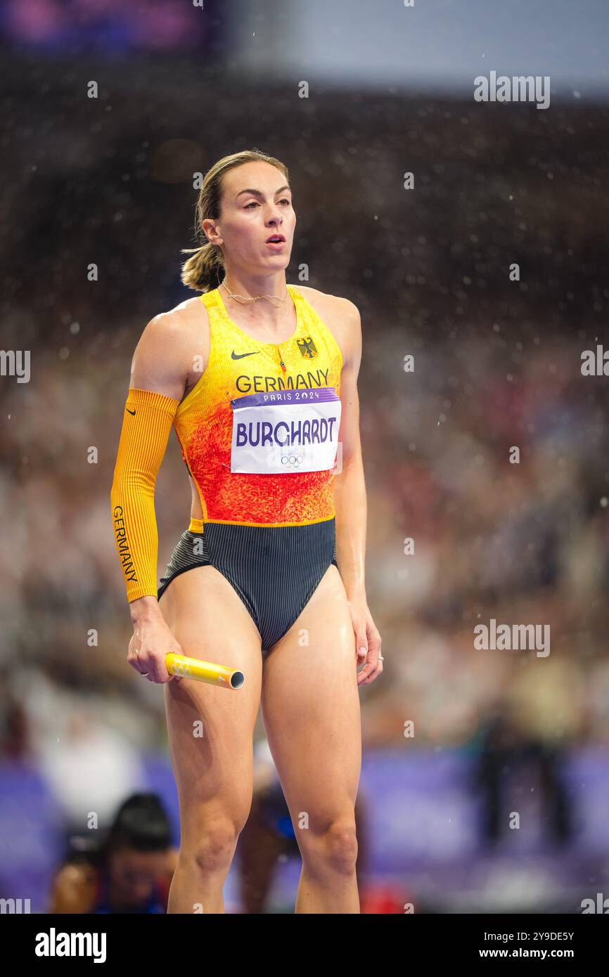 Alexandra Burghardt nahm an der 4X100 Meter Staffel der Olympischen