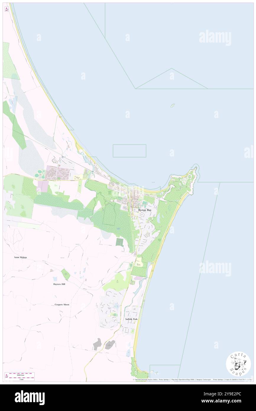 Lawson Street, , AU, Australien, New South Wales, s 28 38' 31''', N 153 36' 39''', Karte, Cartascapes Map, veröffentlicht 2024. Erkunden Sie Cartascapes, eine Karte, die die vielfältigen Landschaften, Kulturen und Ökosysteme der Erde enthüllt. Reisen Sie durch Zeit und Raum und entdecken Sie die Verflechtungen der Vergangenheit, Gegenwart und Zukunft unseres Planeten. Stockfoto