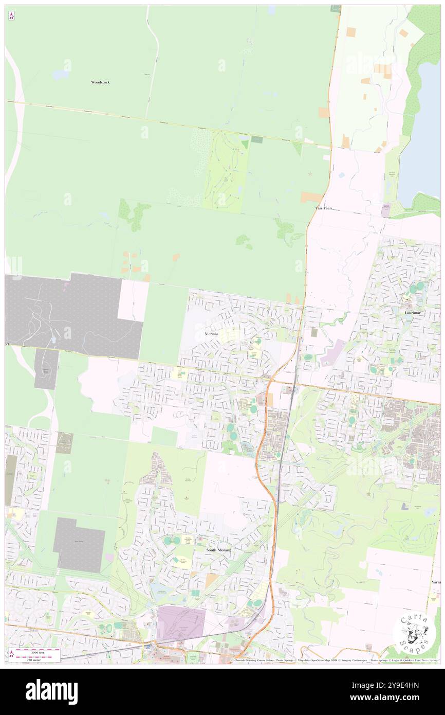 Mernda, Whittlesea, AU, Australien, Victoria, s 37 36' 2'', N 145 5' 43'', Karte, Cartascapes Map, veröffentlicht 2024. Erkunden Sie Cartascapes, eine Karte, die die vielfältigen Landschaften, Kulturen und Ökosysteme der Erde enthüllt. Reisen Sie durch Zeit und Raum und entdecken Sie die Verflechtungen der Vergangenheit, Gegenwart und Zukunft unseres Planeten. Stockfoto