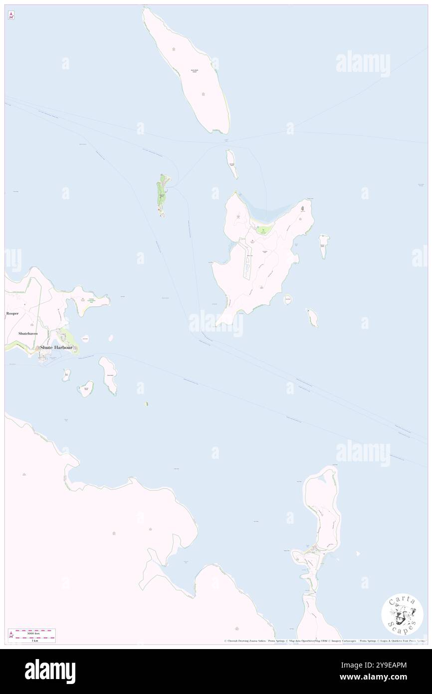 Roma Point, Whitsunday, AU, Australien, Queensland, s 20 17' 4''', N 148 49' 36'', Karte, Cartascapes Map, veröffentlicht 2024. Erkunden Sie Cartascapes, eine Karte, die die vielfältigen Landschaften, Kulturen und Ökosysteme der Erde enthüllt. Reisen Sie durch Zeit und Raum und entdecken Sie die Verflechtungen der Vergangenheit, Gegenwart und Zukunft unseres Planeten. Stockfoto