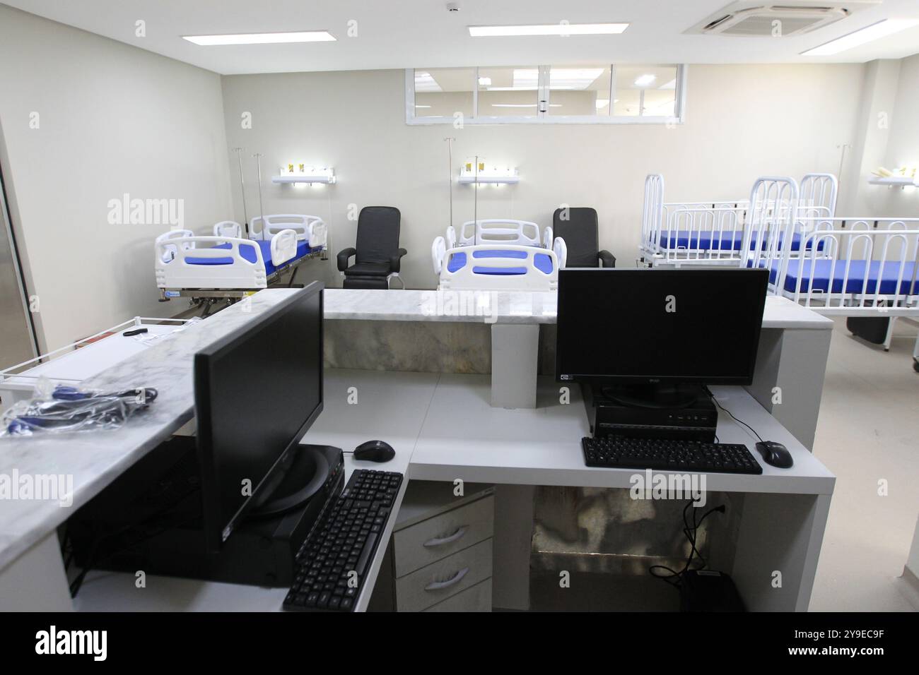 ilheus, bahia, brasilien - 24. Mai 2022: Ansicht eines öffentlichen Krankenhauses in der Stadt Ilheus. Stockfoto