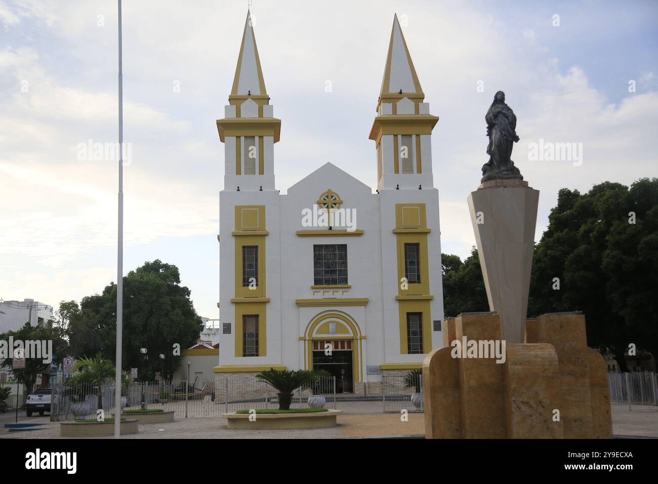 Juazeiro, bahia, brasilien - 4. april 2023: Blick auf die Kirche unserer Lieben Frau von den Grotten in der Stadt Juazeiro. Stockfoto