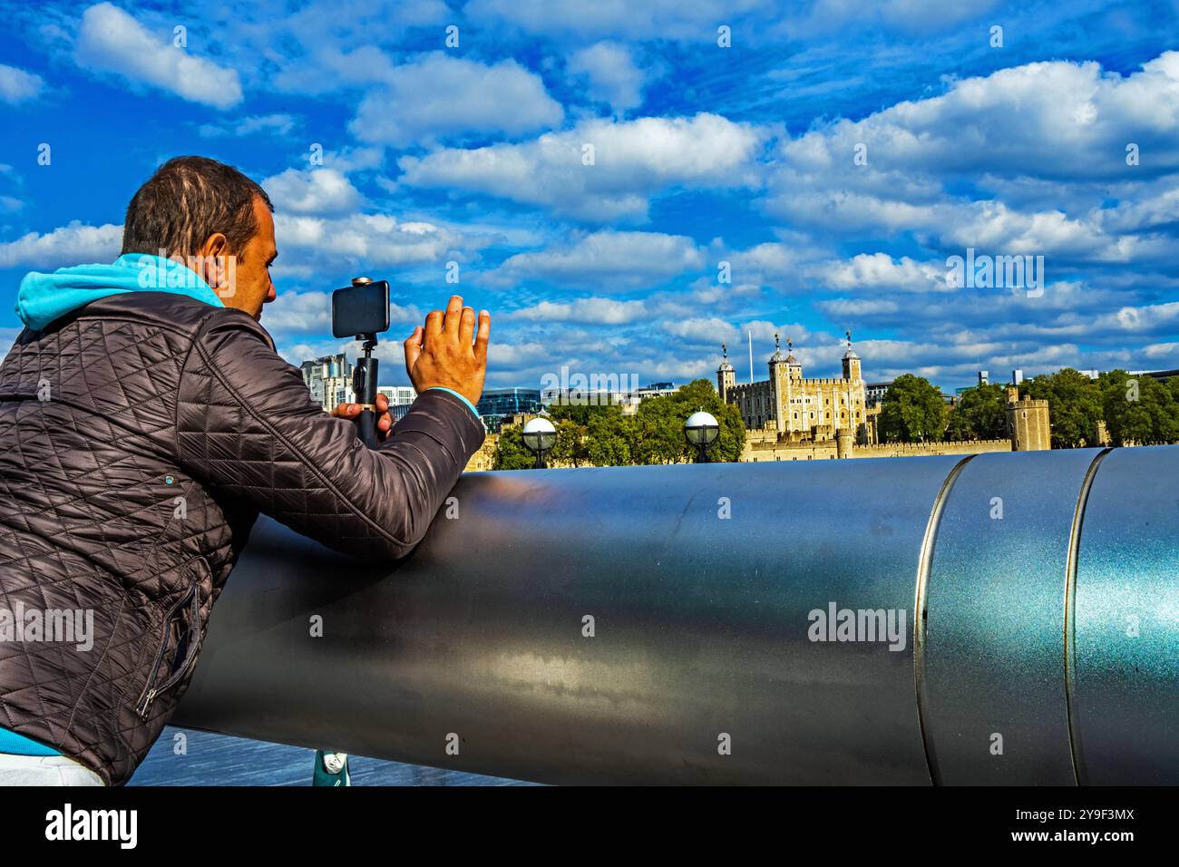 Touristenvideos Tower of London von 'The South Bank'. Stockfoto