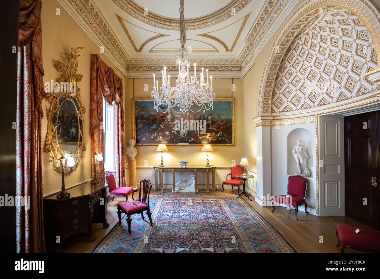 Der ante Room im Spencer House. Ein historisches Haus in London, das der Familie Spencer gehört. Stockfoto