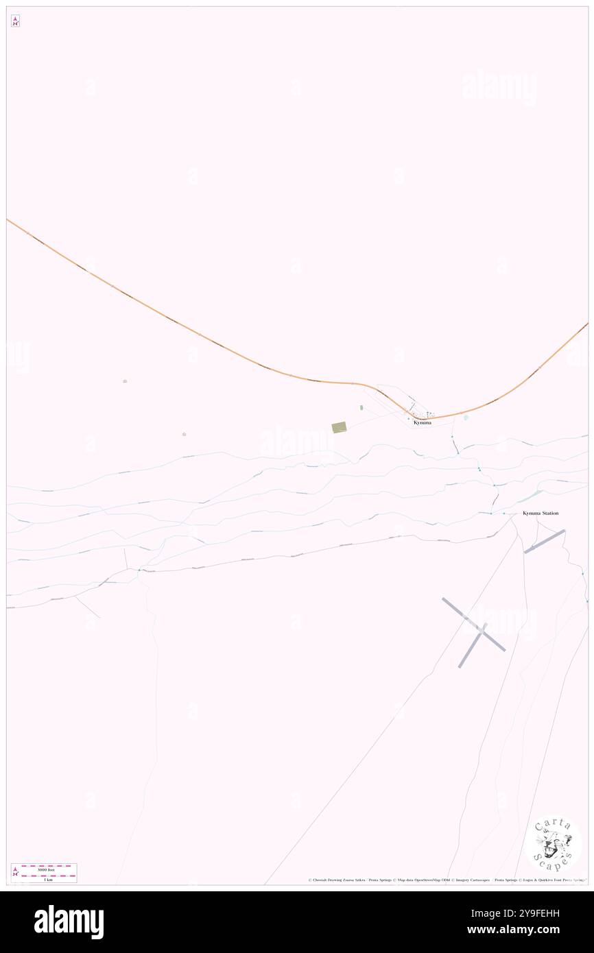 Kynuna, McKinlay, AU, Australien, Queensland, s 21 34' 59''', N 141 54' 0'', Karte, Cartascapes Map, veröffentlicht 2024. Erkunden Sie Cartascapes, eine Karte, die die vielfältigen Landschaften, Kulturen und Ökosysteme der Erde enthüllt. Reisen Sie durch Zeit und Raum und entdecken Sie die Verflechtungen der Vergangenheit, Gegenwart und Zukunft unseres Planeten. Stockfoto