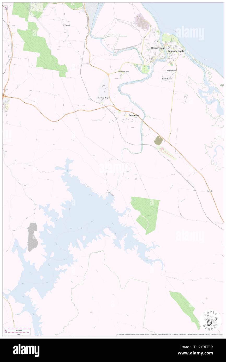 Benaraby, Gladstone, AU, Australien, Queensland, s 24 0' 15''', N 151 20' 2'', Karte, Cartascapes Map, veröffentlicht 2024. Erkunden Sie Cartascapes, eine Karte, die die vielfältigen Landschaften, Kulturen und Ökosysteme der Erde enthüllt. Reisen Sie durch Zeit und Raum und entdecken Sie die Verflechtungen der Vergangenheit, Gegenwart und Zukunft unseres Planeten. Stockfoto