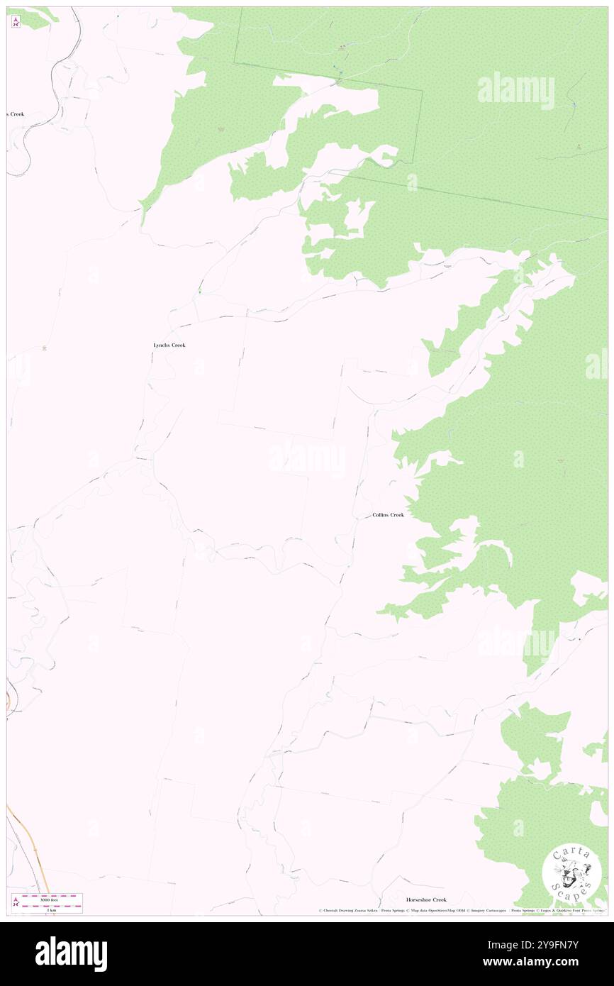 Mount Morris, Kyogle, AU, Australien, New South Wales, s 28 28' 13'', N 153 1' 3'', Karte, Cartascapes Map, veröffentlicht 2024. Erkunden Sie Cartascapes, eine Karte, die die vielfältigen Landschaften, Kulturen und Ökosysteme der Erde enthüllt. Reisen Sie durch Zeit und Raum und entdecken Sie die Verflechtungen der Vergangenheit, Gegenwart und Zukunft unseres Planeten. Stockfoto