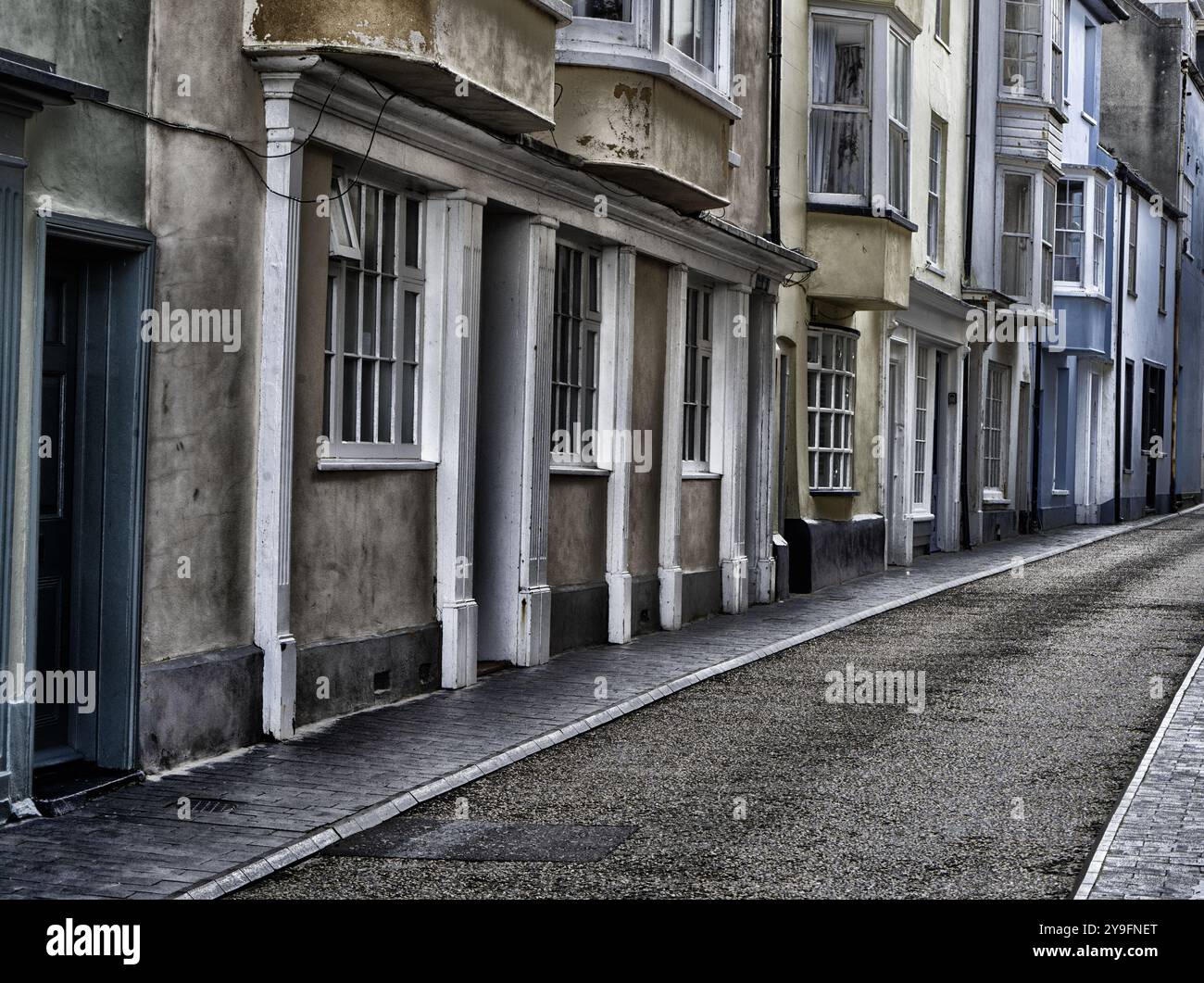 Attraktive Straßenszene in Jetty Street, Cromer, Norfolk, England, Großbritannien Stockfoto