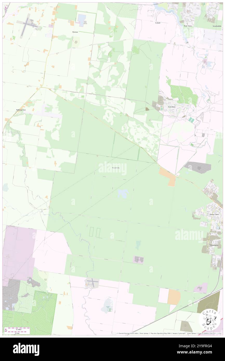 Quandong, Wyndham, AU, Australien, Victoria, s 37 48' 50''', N 144 29' 42'', Karte, Cartascapes Map, veröffentlicht 2024. Erkunden Sie Cartascapes, eine Karte, die die vielfältigen Landschaften, Kulturen und Ökosysteme der Erde enthüllt. Reisen Sie durch Zeit und Raum und entdecken Sie die Verflechtungen der Vergangenheit, Gegenwart und Zukunft unseres Planeten. Stockfoto