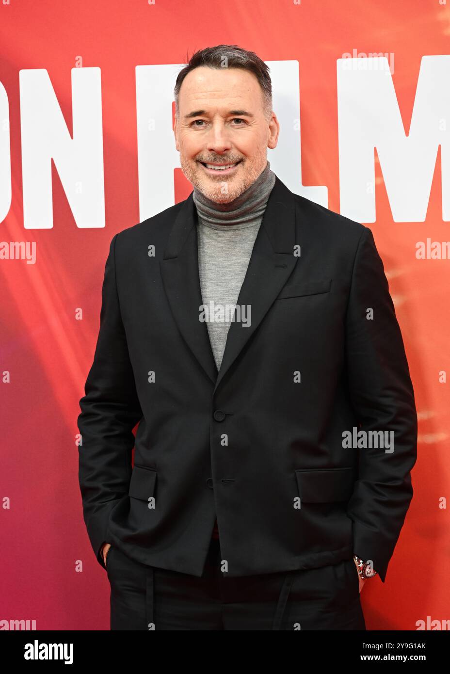 LONDON, GROSSBRITANNIEN. Oktober 2024. David Furniture nimmt an der „Elton John: Never Too Late“ Headline Gala Teil – 68. BFI London Film Festival in London, Großbritannien. (Foto von 李世惠/siehe Li/Picture Capital) Credit: Siehe Li/Picture Capital/Alamy Live News Stockfoto