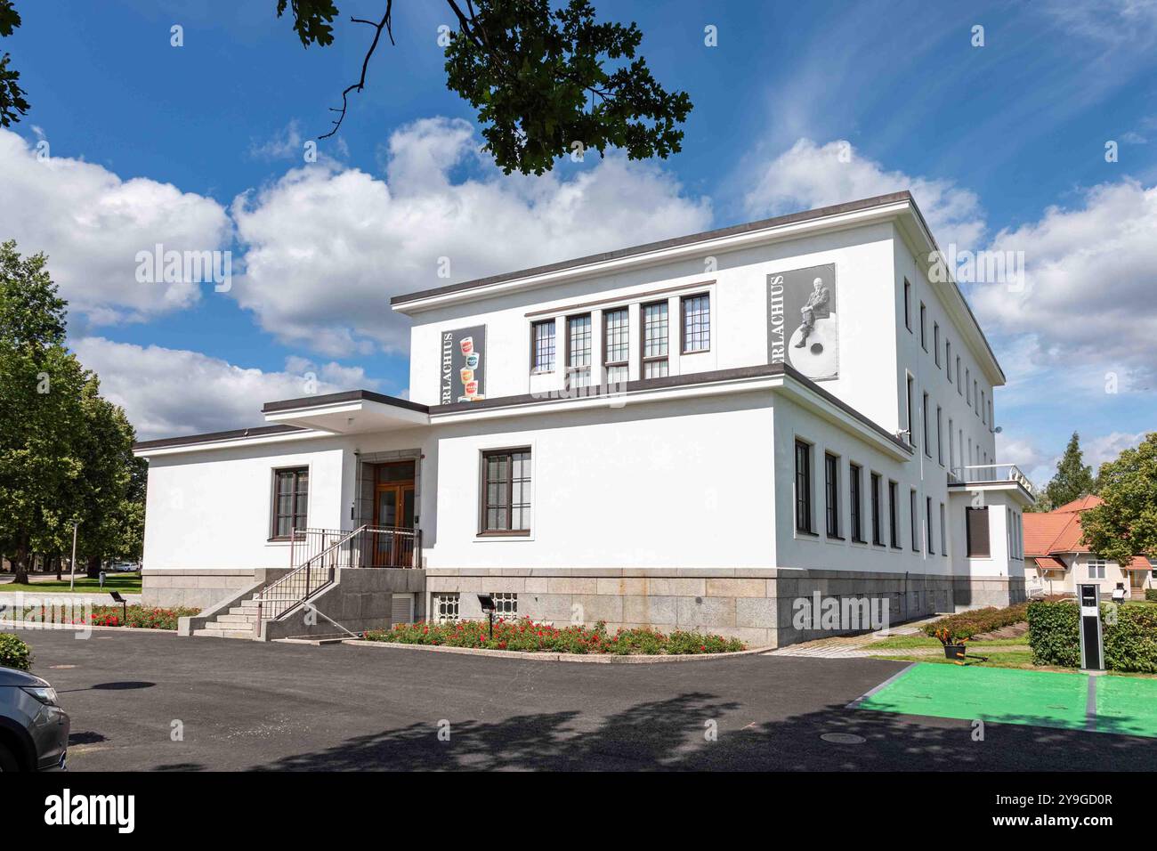 Serlachius Museum Gustaf, ehemaliger Sitz der G.A. Serlachius Ltd, heute ein Kunstmuseum, in Mänttä-Vilppula, Finnland Stockfoto
