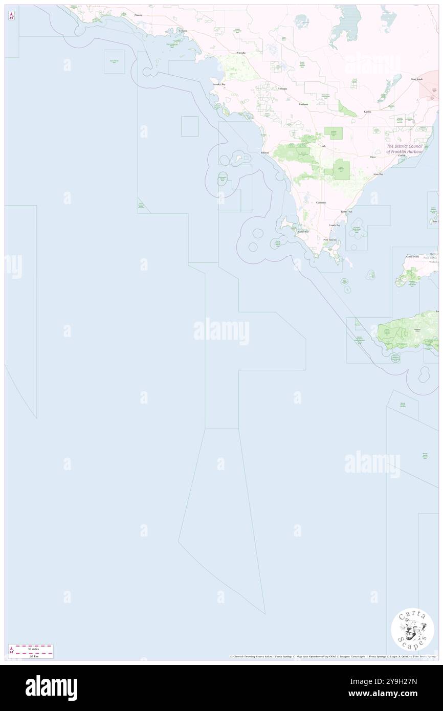 WESTERN Eyre Marine Park, , AU, Australien, s 35 55' 41'', N 134 17' 53'', Karte, Cartascapes Map, veröffentlicht 2024. Erkunden Sie Cartascapes, eine Karte, die die vielfältigen Landschaften, Kulturen und Ökosysteme der Erde enthüllt. Reisen Sie durch Zeit und Raum und entdecken Sie die Verflechtungen der Vergangenheit, Gegenwart und Zukunft unseres Planeten. Stockfoto