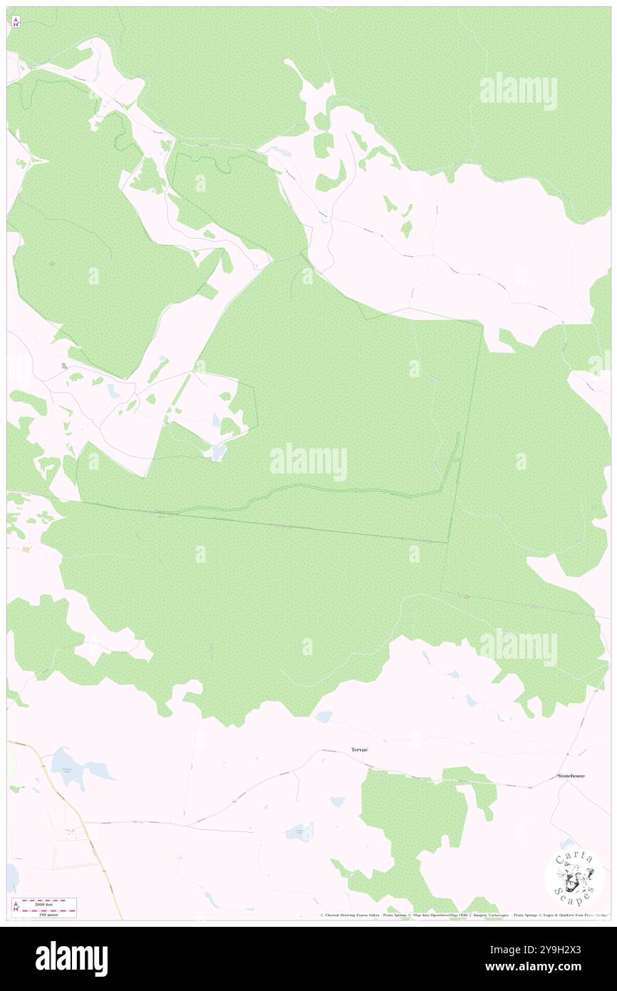 Butchers Hill, Northern Midlands, AU, Australien, Tasmanien, s 42 13' 47''', N 147 38' 59'', Karte, Cartascapes Map, veröffentlicht 2024. Erkunden Sie Cartascapes, eine Karte, die die vielfältigen Landschaften, Kulturen und Ökosysteme der Erde enthüllt. Reisen Sie durch Zeit und Raum und entdecken Sie die Verflechtungen der Vergangenheit, Gegenwart und Zukunft unseres Planeten. Stockfoto