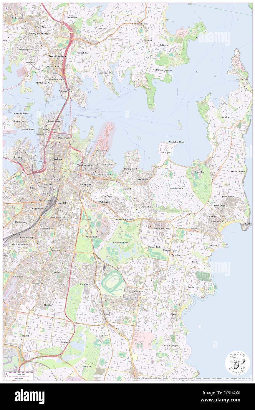 Glebe Street, Woollahra, AU, Australien, New South Wales, s 33 52' 50''', N 151 14' 11'', Karte, Cartascapes Map, veröffentlicht 2024. Erkunden Sie Cartascapes, eine Karte, die die vielfältigen Landschaften, Kulturen und Ökosysteme der Erde enthüllt. Reisen Sie durch Zeit und Raum und entdecken Sie die Verflechtungen der Vergangenheit, Gegenwart und Zukunft unseres Planeten. Stockfoto